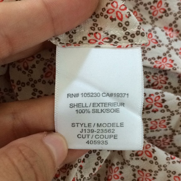 Silk 3/4 Sleeve Joie Blouse - Picture 5 of 5